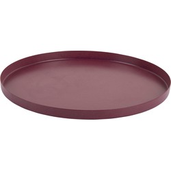 Present Time - Dienblad Servir Rond Extra Small - Dark mauve