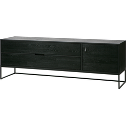 WOOOD Silas Tv Meubel - Essen - Blacknight - 60x180x44