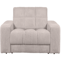 WOOOD Second Date Fauteuil - Grove Ribstof - Naturel