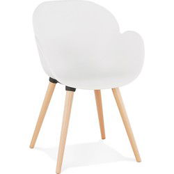 Scandinavische design stoel PICATA wit