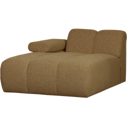 WOOOD Mojo Chaise Longue Elementenbank Links - Bouclé - Geel/Bruin