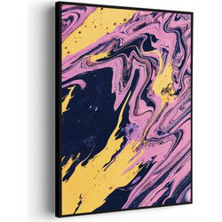 Muurwerken Akoestisch Schilderij - Moderne Kunst - Geluidsdempend Wandpaneel - Wanddecoratie - Geluidsisolatie - PRO (AW 0.90) XL (86X120)