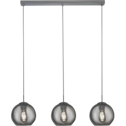 Hanglamp Balls Metaal L:86cm Chroom