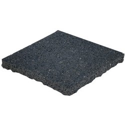 Tegeldrager zwart 10x10x1 cm los - Gardenlux