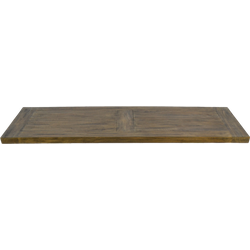 Sidetableblad Durham - 140x45x3 - Grijs/bruin - Mix hout