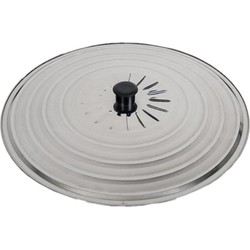 Gerimport Universele spatdeksel/pannendeksel voor pannen - rvs - D36 cm - Kookpannen accessoires - Pannendeksels