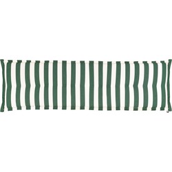 Kopu® Mila Forest Green 180 cm - Hoogwaardig Bankkussen - Gestreept