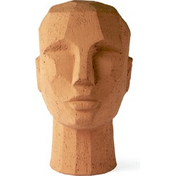 sculptuur abstract head terracotta 25 x 18 x 15