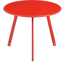 Mica Decorations Tuintafel Seatle - 38x38x30 cm - Ijzer - Rood