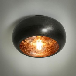 Plafondlamp zwart Fayèn 1-lichts Ø34 cm