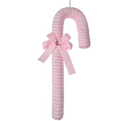 Clayre & Eef Kersthanger Zuurstok 45 cm Roze Kunststof