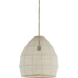 Light & Living - Hanglamp MAKASSAR - Ø42x42cm - Wit