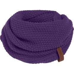 Knit Factory Coco Gebreide Colsjaal Dames - Nekwarmer - Ronde Sjaal - Purple