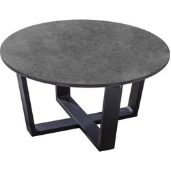 Teeburu coffee table 60x31cm. alu black/concrete