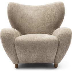 Riviera Maison Courchevel Wing Chair, open weave, beige