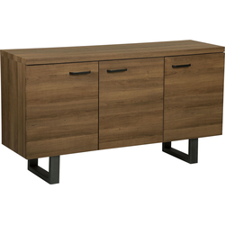 Beliani TIMBER - Sideboard-Donkere houtkleur-MDF