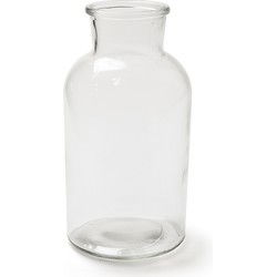 Bellatio melkbus transparant - vaas - glas - melkbus vaas - klassiek - Vazen