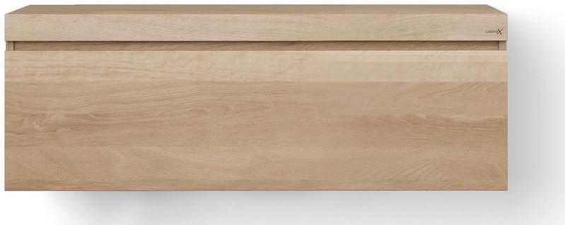 Looox Wood Wooden Drawer Box 100x46x45 cm Old Grey - 
