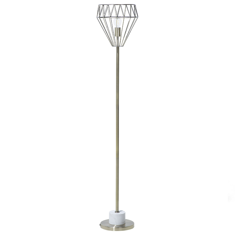 Beliani MOONI - Staande lamp-Messing-Metaal - 