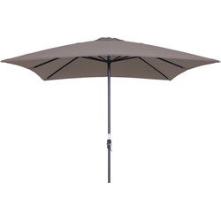 Lotus parasol - 250x250 cm - carbon black - taupe