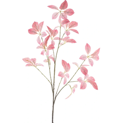 Kunsttak Star leaf branche Mirja pink 123 cm - Buitengewoon de Boet