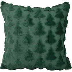 Sierkussen Furry XMAS Tree Groen | 45 x 45 cm | Polyester