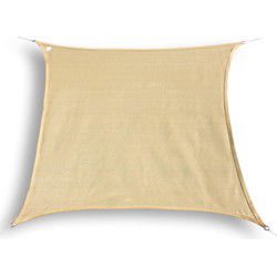 hanSe® Schaduwdoek Vierkant Waterdoorlatend 2x2m Zonnedoek Zand