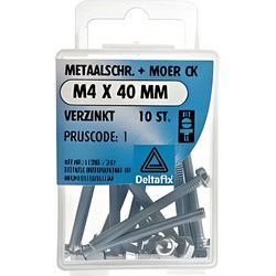 M.schroef moer ck m4 40mm 10st