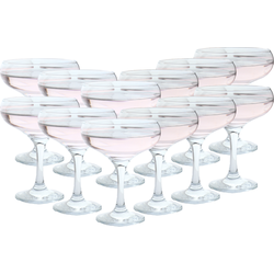 OTIX Champagnecoupe Glazen - 12 Stuks - Glas - Champagneglazen - Pornstar Martini Glazen - Cocktailglazen