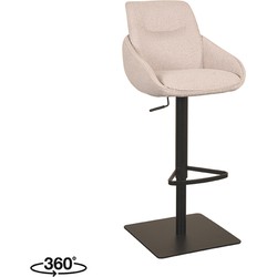 LABEL51 Barkruk Beauty - Naturel - Boucle - Zithoogte 56-82