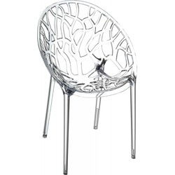 Moderne stoel GEO 59x60x80 cm Transparant