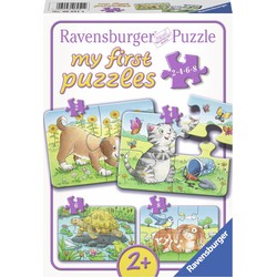 Ravensburger Ravensburger mijn eerste puzzels - Schattige huisdieren - 2+4+6+8 stukjes