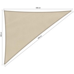 Shadow Comfort waterafstotend, driehoek 90° 4x5x6,4,m Island White