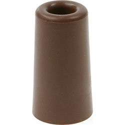 Deurbuffer / deurstopper - bruin - rubber - 75 x 40 mm - deurstop - Deurstoppers