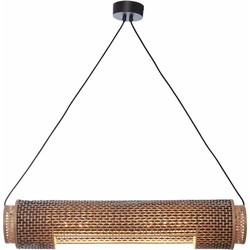 Hanglamp Bhutan - Bamboe/Zwart - 85x15x15cm