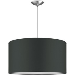 Moderne hanglamp Bling - antraciet - verlichtingspendel Basic inclusief lampenkap 50/50/25cm - pendel lengte 100 cm - geschikt voor E27 LED lamp - Pendellamp geschikt voor woonkamer, slaapkamer, keuken