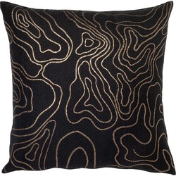 Dutch Decor RIVER - Sierkussen 45x45 cm - Raven - zwart - Dutch Decor