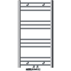 Badkamerradiator Sahara 500 x 800 mm chroom gebogen + middenaansluiting