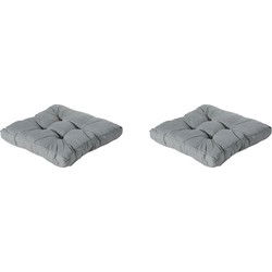 Madison -  Florance Zitkussen Basic grey - Ca. 73x73 cm - Set van 2