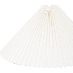 Lampshade - Pleated - Polyester - White - 6x29,5x18cm