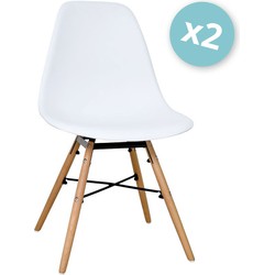 Zons - Set van 2 stoelen - Wit