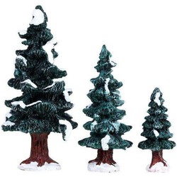 Christmas evergreen tree set of 3