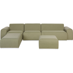 Beliani BATTIFOLLO - Loungeset-Groen-Olefine