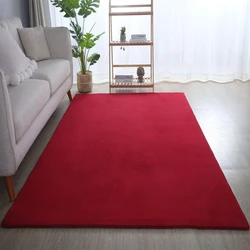 Alberta Laagpolig Fluffy Rood vloerkleed - - 200 X 290 CM