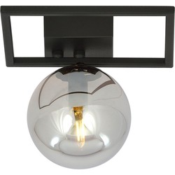 Minimalistische plafondlamp Sorrentino Zwart