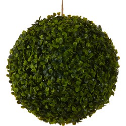 Mica Decorations Buxus Bol Kunstplant voor Buiten Hangend - Ø28 cm - Groen