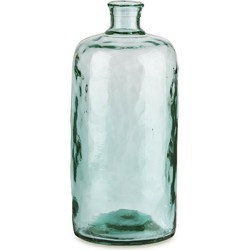 Giftdecor Bloemenvaas Primavera - transparant - gerecycled glas - D19 x H42 cm - Vazen