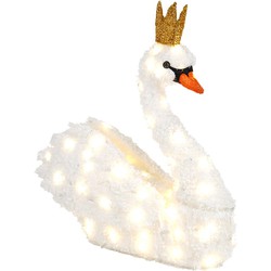 Swan 3D snow tinsel outdoor