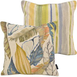 Janaé Jungle Blue | 45 x 45 cm | Kussenhoes | Katoen/Linnen