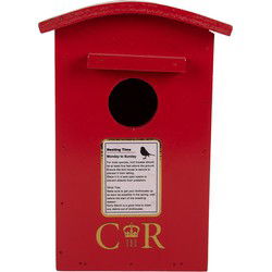 Clayre & Eef Vogelhuis 14x12x21 cm Rood Hout